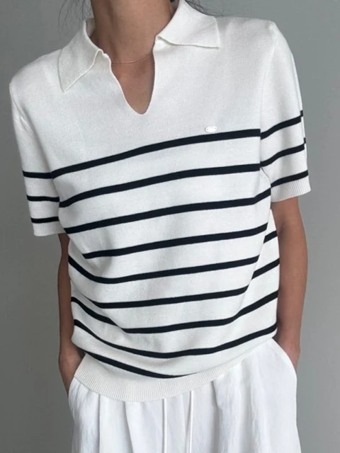 Half Stripe Knit