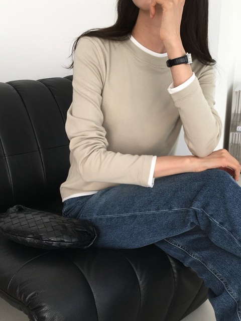 Double Layered Long Sleeve Top Double Layered Long Sleeve Top