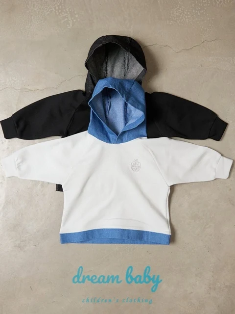 Denim Layered Hoodie Denim Layered Hoodie