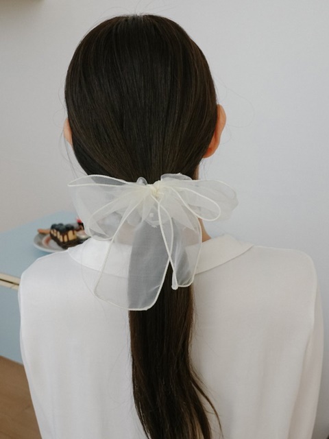 Salon Big Ribbon Hair Scrunchie