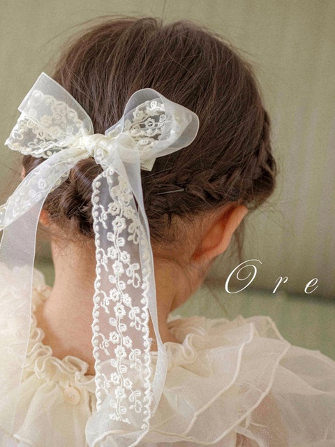 Atte Double Ribbon Hair Clip