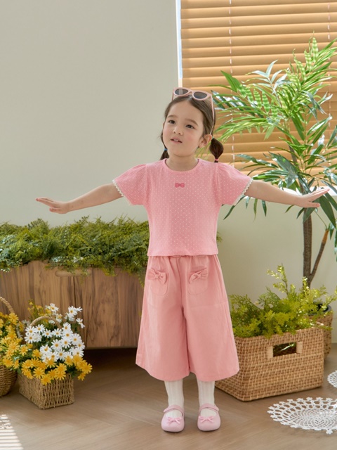 Ribbon Dot Blouse Tee