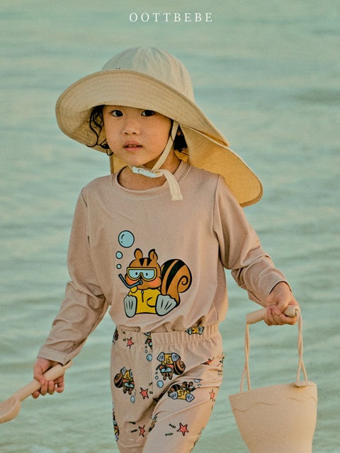 Oott Summer Swimsuit Top Bottom Set