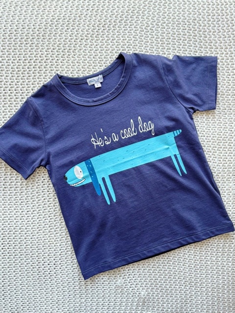 Blue Puppy Short Sleeve Tee Blue Puppy Short Sleeve Tee