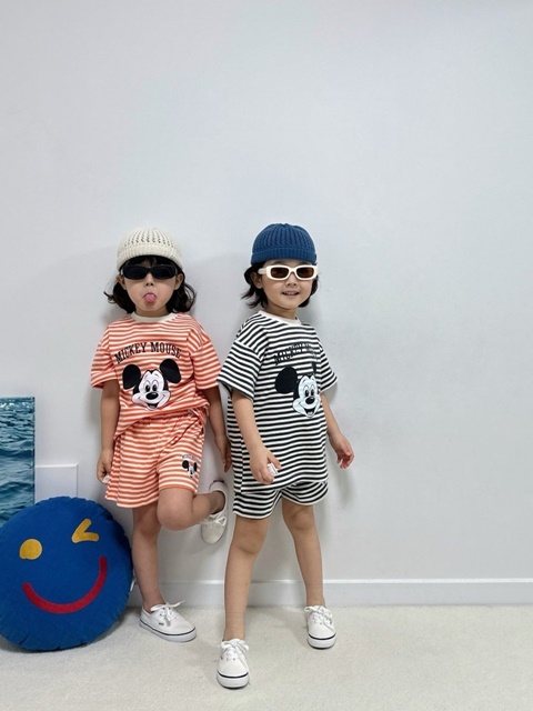 Stripe M Top Bottom Set