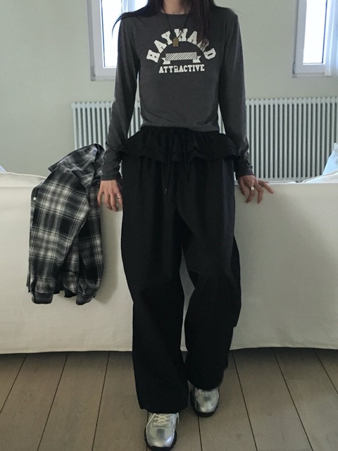 Frill Wide Pants