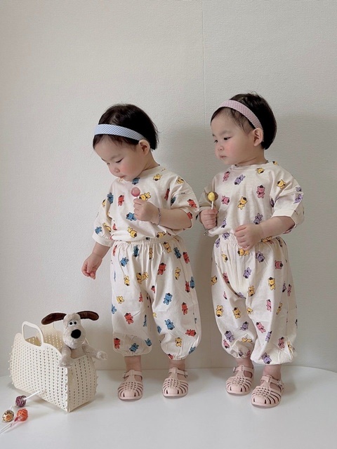Summer Hat Bear Top Bottom Set