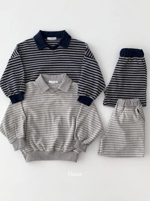 Charles Collar Shorts Top Bottom Set Charles Collar Shorts Top Bottom Set