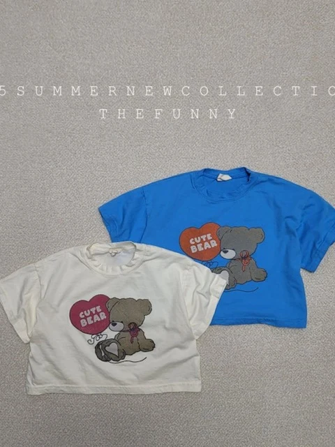 Bear Box Semi Crop Tee