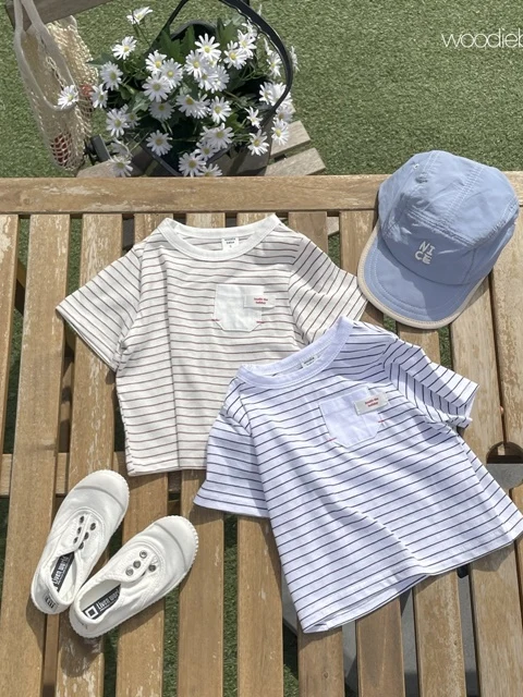 Stripe Pocket Tee