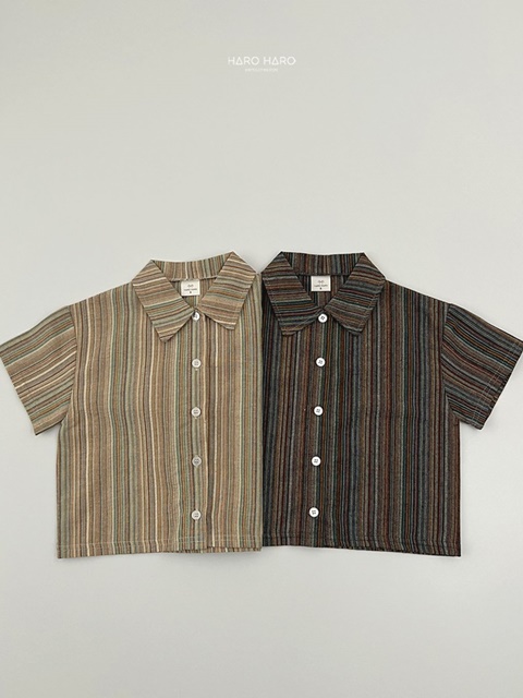 Bell Stripe Short Sleeve Shirt
