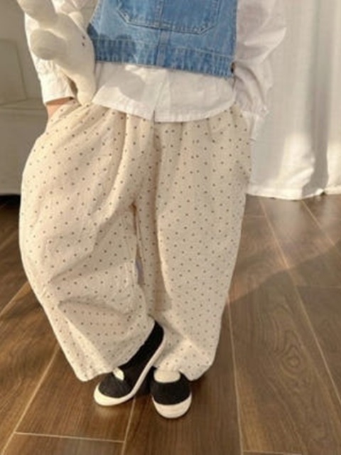 Polka Dot Loose Fit Pants