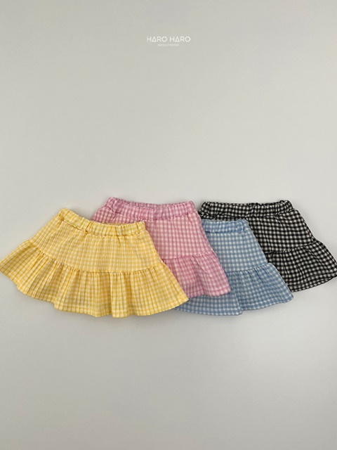 Cotton Candy Check Skirt