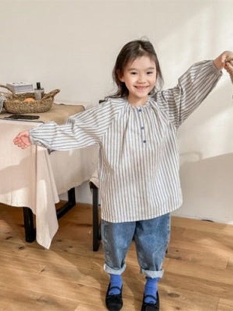 Striped Long Blouse