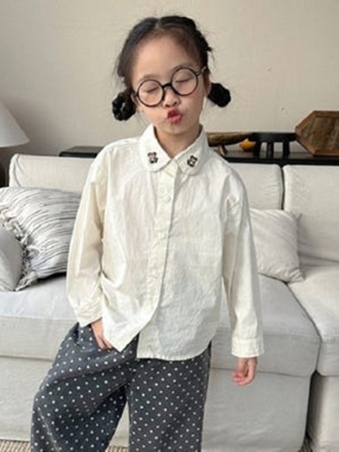 Bear Embroidery Blouse