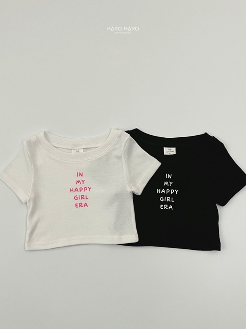 Lettering Semi Crop Tee