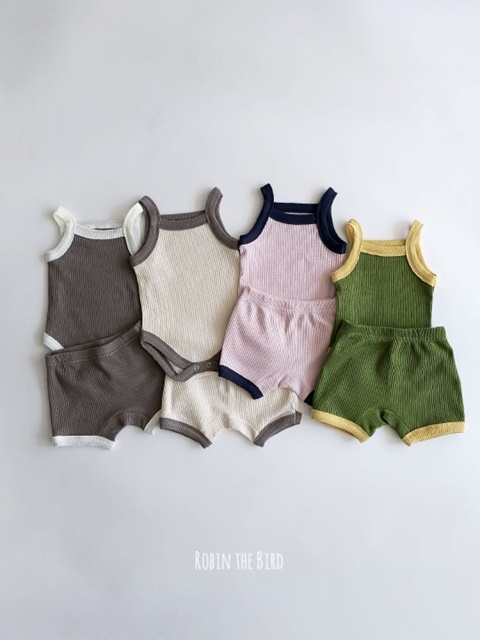 Modal Sleeveless Body Suit Top Bottom Set