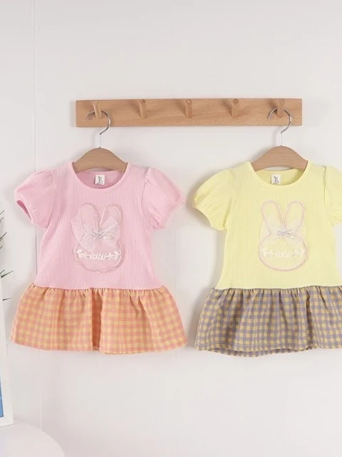 Rabbit Check One-piece