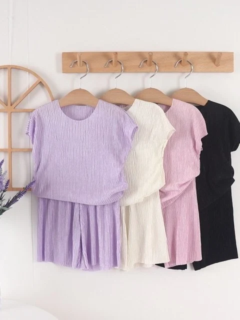 Pleated Top Bottom Set