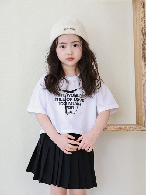 Heart Ribbon Crop Tee Heart Ribbon Crop Tee