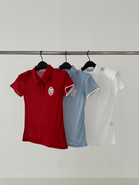Ribbon Collar Tee