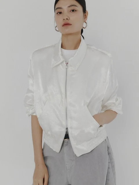 Satin Padded Blouson