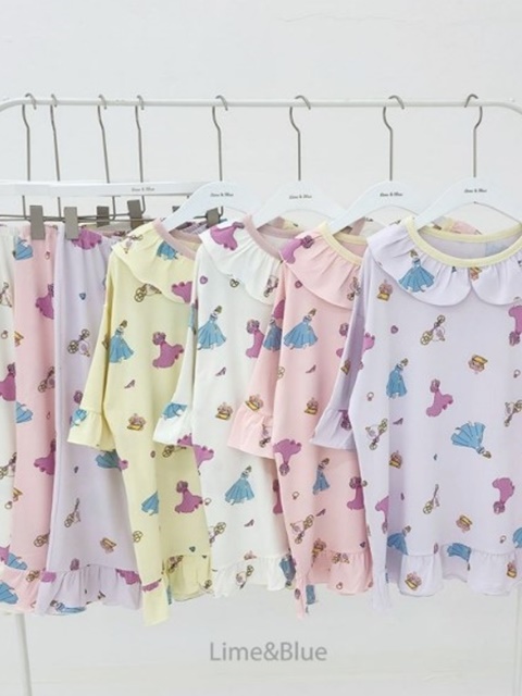 Love Princess Short Sleeve Top Bottom Set (Adult) Love Princess Short Sleeve Top Bottom Set (Adult)
