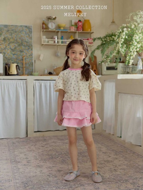 Denim Lace Cancan Skirt