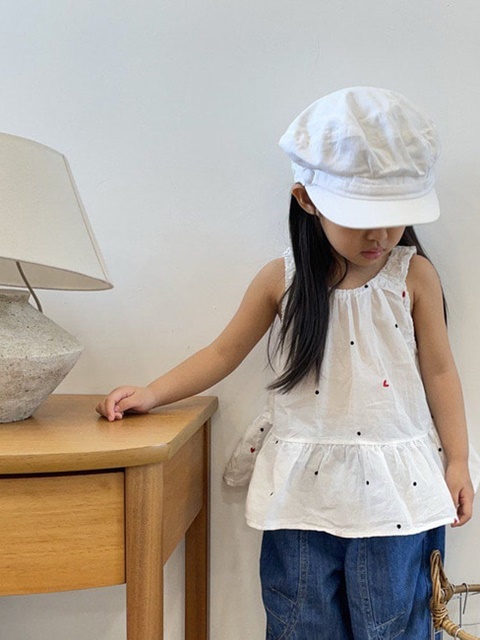 Heart Dot Sleeveless Blouse Heart Dot Sleeveless Blouse
