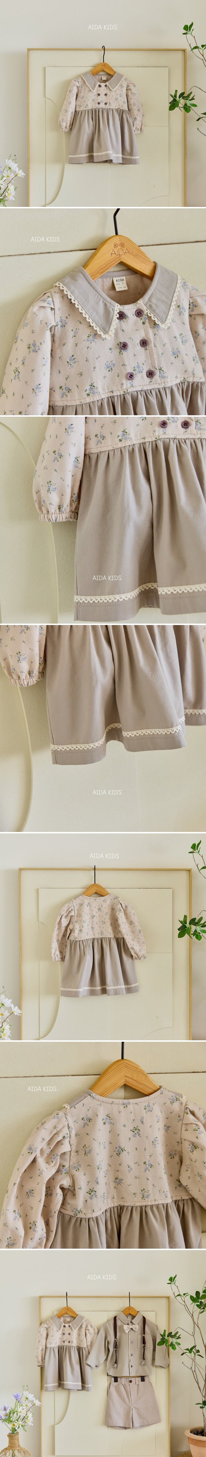 Aida - Korean Baby Fashion - #babyboutiqueclothing - Linda Bell Flower One-piece - 2