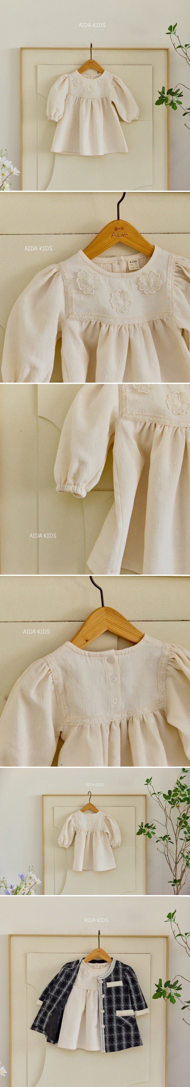 Aida - Korean Baby Fashion - #babyclothing - Angel Flower One-piece - 2