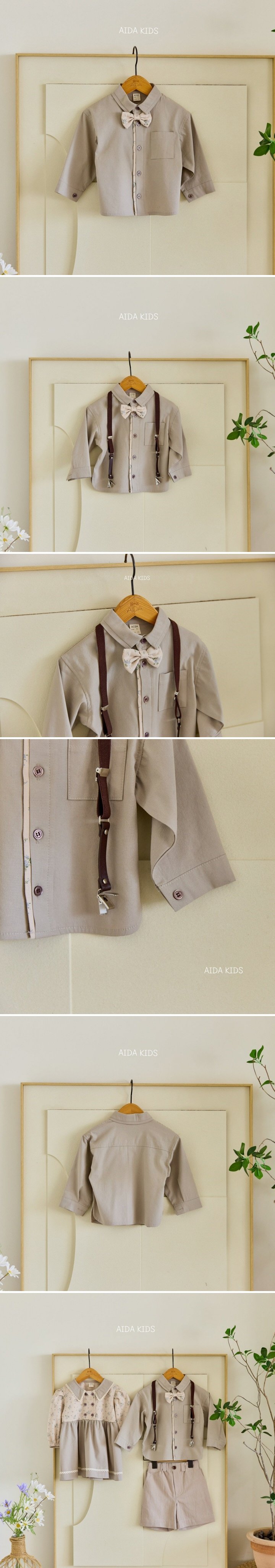 Aida - Korean Children Fashion - #kidsstore - Kids Linda Bell Shirt (with Tie) - 2