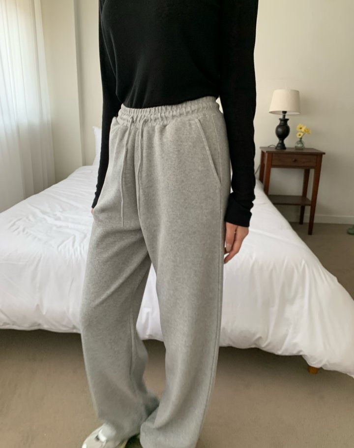 Allu - Korean Women Fashion - #momslook - Rib Banding Pants