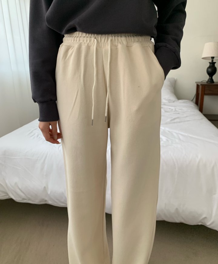 Allu - Korean Women Fashion - #momslook - Rib Banding Pants - 11