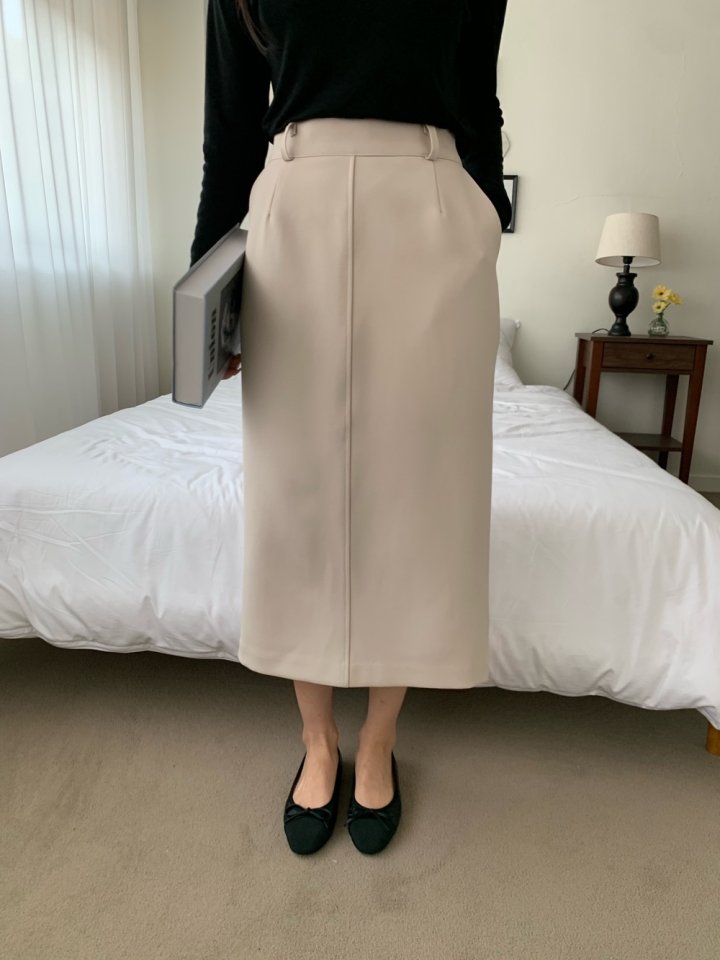 Allu - Korean Women Fashion - #momslook - Slim Two-way Span Skirt - 5