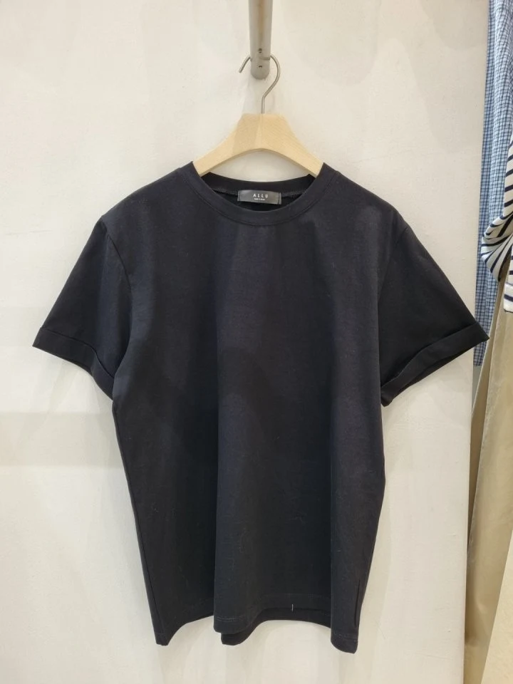 Allu - Korean Women Fashion - #momslook - Silk Roll-up Tee - 7