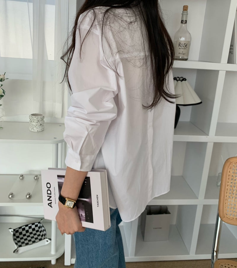 Allu - Korean Women Fashion - #momslook - Back Button Shirt - 10