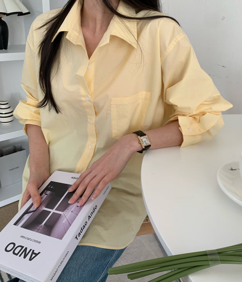 Allu - Korean Women Fashion - #momslook - Back Button Shirt - 8