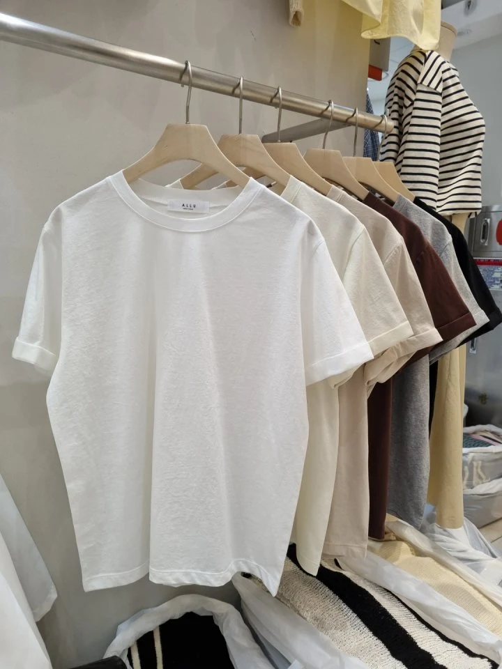 Allu - Korean Women Fashion - #thelittlethings - Silk Roll-up Tee - 6