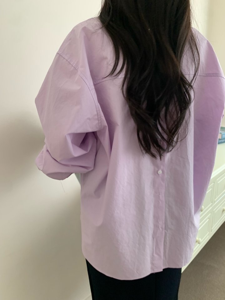 Allu - Korean Women Fashion - #thelittlethings - Back Button Shirt - 3