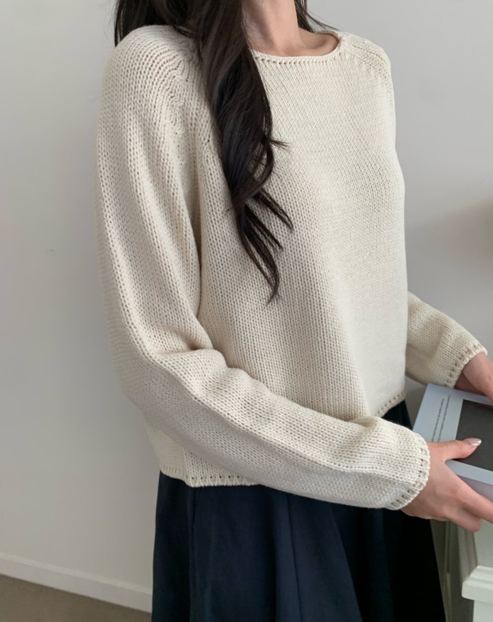 Allu - Korean Women Fashion - #womensfashion - Like Square Knit - 8