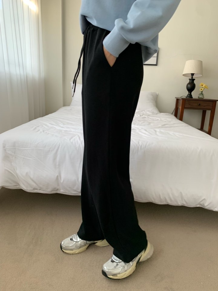 Allu - Korean Women Fashion - #womensfashion - Rib Banding Pants - 6