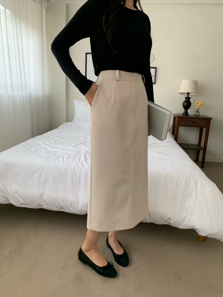Allu - Korean Women Fashion - #momslook - Slim Two-way Span Skirt - 4