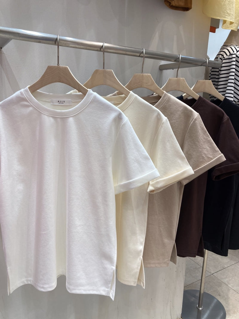 Allu - Korean Women Fashion - #womensfashion - Bunto Roll-up Tee - 12