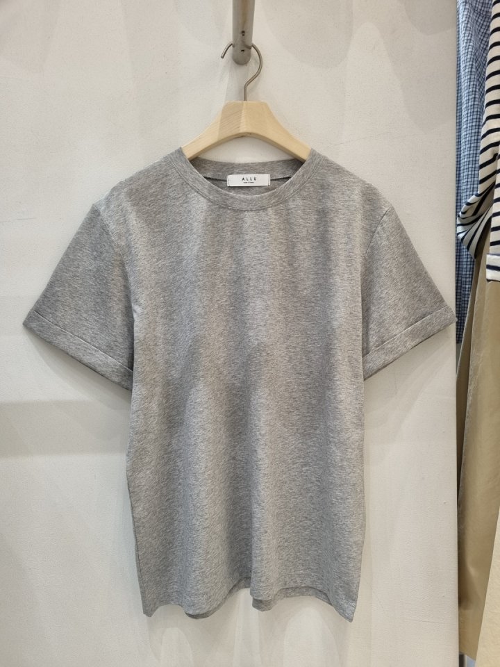 Allu - Korean Women Fashion - #womensfashion - Silk Roll-up Tee - 10