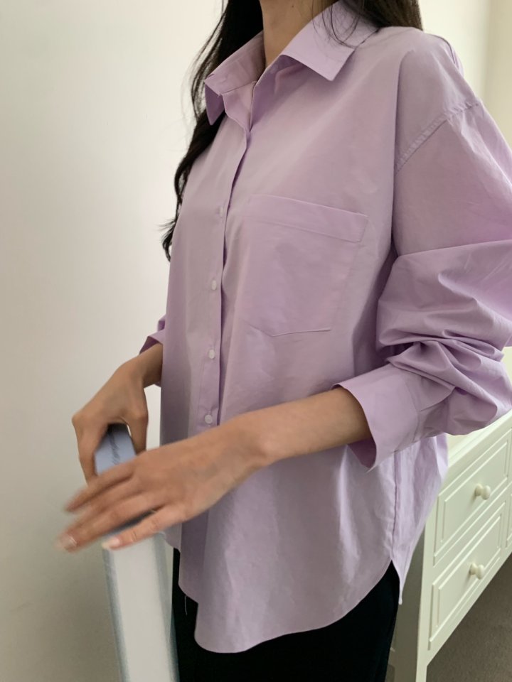 Allu - Korean Women Fashion - #womensfashion - Back Button Shirt - 5