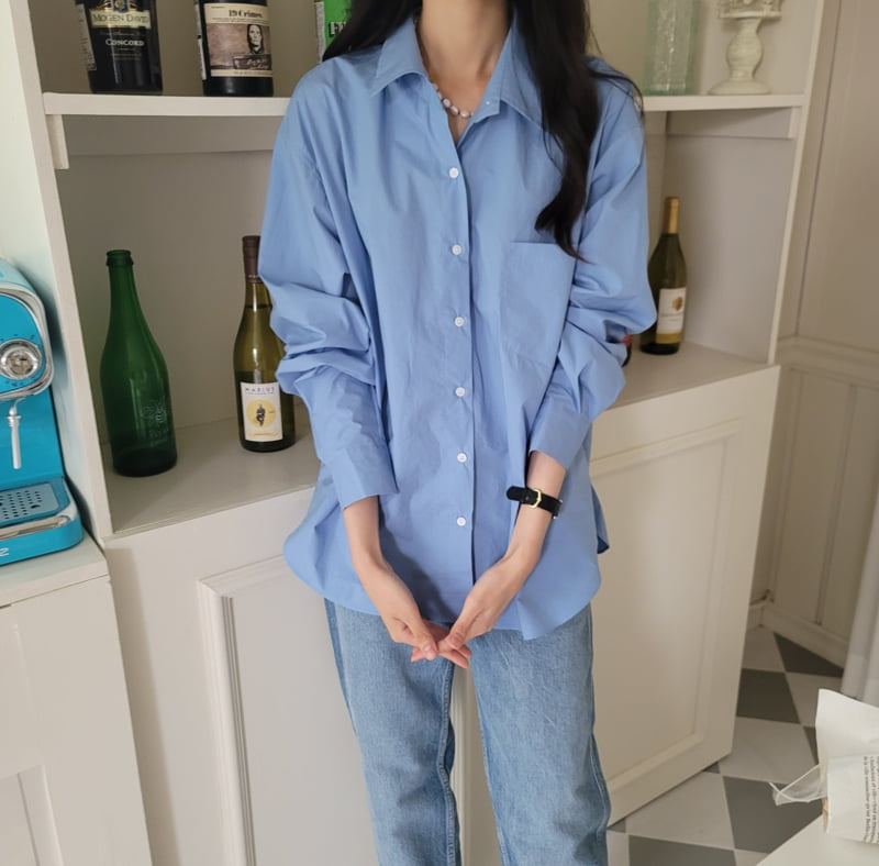 Allu - Korean Women Fashion - #womensfashion - Back Button Shirt - 7