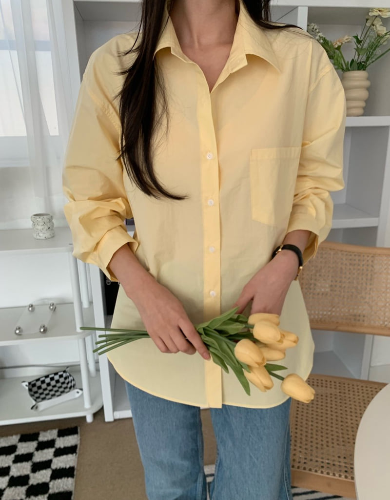 Allu - Korean Women Fashion - #womensfashion - Back Button Shirt - 9
