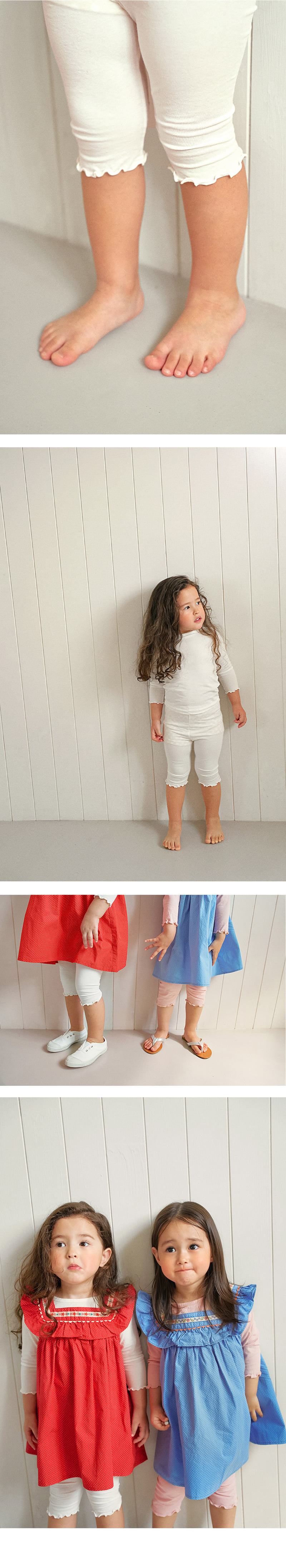 Amber - Korean Children Fashion - #kidsshorts - Daisy Leggings - 4