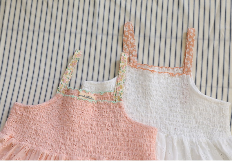 Amber - Korean Children Fashion - #kidzfashiontrend - Peach Smoke One-piece - 2